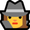Woman Detective emoji on Microsoft